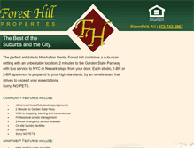 Tablet Screenshot of foresthillpropertiesnj.com